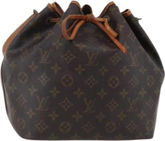 Louis Vuitton Pre-owned Bucket Bags, female, Brown, Size: ONE SIZE Pre-owned Canvas Bucket Bag