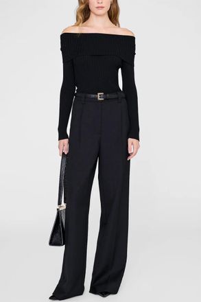 Anine Bing Kira Sweater In Black