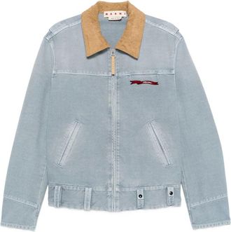 Marni Contrast-collar Zip-fastening Jacket