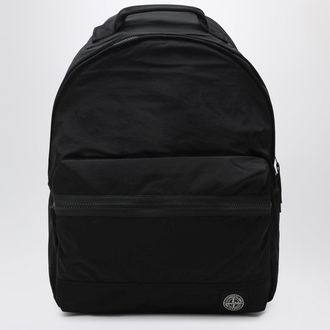 Stone Island Black Nylon Metal backpack