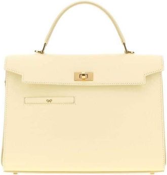 Anya Hindmarch Silky Top Handle Bag Yellow