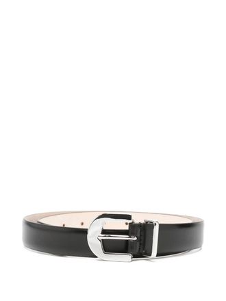 D&eacute;hanche Indus buckle belt - women - Calf Leather - M - Black