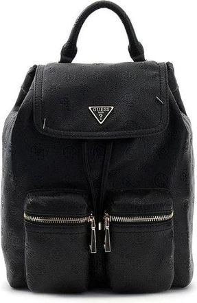 Guess Manhattan II Flap Backpack - Dames - Rugzakken - Zwart - ONE Size - Tassen