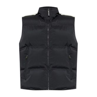 Palm Angels Vests, male, Black, Size: 2XL Logo Down Vest