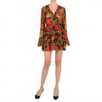 The Kooples Jungle Dress In Red