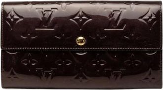 Louis Vuitton Pre-owned Louis Vuitton Monogram Vernis Portemonnee - Dames - Pre-owned - Paars - Maat: ONE Size Leer