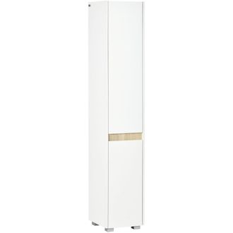 Kleankin Armario de ba&ntilde;o 30x33x165 cm blanco