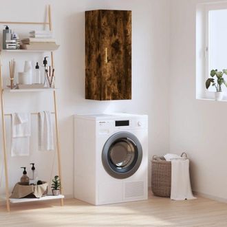 vidaXL Furniture Limited - Armario De Pared Roble Ahumado 34,5x34x90 Cm