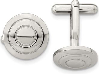 Diamond2Deal Stainless Steel Polished Cufflinks