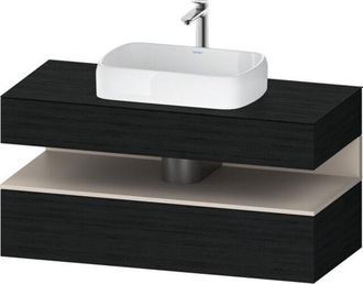 Duravit Duravit - Qatego Consola Mueble Bajo Lavabo, 1 Extra&iacute;ble, 1 Caj&oacute;n
