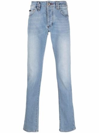 Philipp Plein straight-leg denim jeans - Blue
