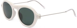 Linda Farrow DRIES VAN NOTEN DVN31 C1 Mens Sunglasses White Size 47