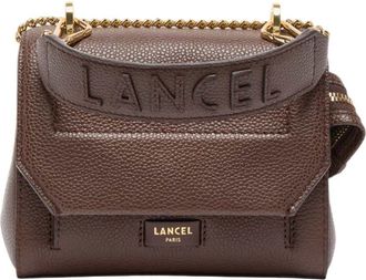 Lancel Cowhide Leather Chain Flap Shoulder Bag