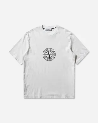 Stone Island Men s Organic Cotton Jersey T-Shirt White