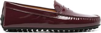 Tod's penny slot patent-leather loafers - women - Leather - 36.5 - Red