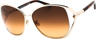 Tom Ford Womens Tom Ford Marta Shiny Rose Gold Sunglasses - Size: ONE size