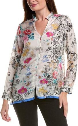 Johnny Was Dierdre Shirt In Laville Scarf