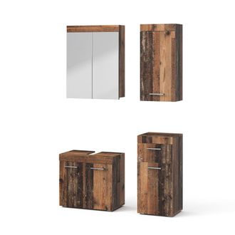 Vicco Conjunto De Muebles De Ba&ntilde;o Luna, Estilo Antiguo, 4 Partes