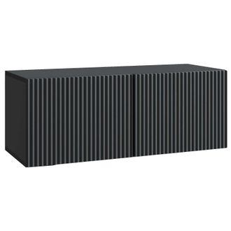 vidaXL Mueble Para Tv De Pared Negro 78,5 X 31 X 30 Cm Vidaxl