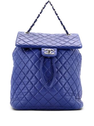 Chanel Urban Spirit Quilted Lambskin Large backpack - Blauw