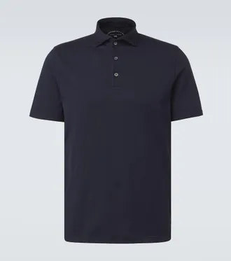 Fedeli Cotton jersey polo shirt