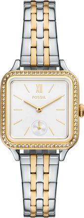Fossil Outlet Womens Colleen Three-Hand Two-Tone Stainless Steel Watch