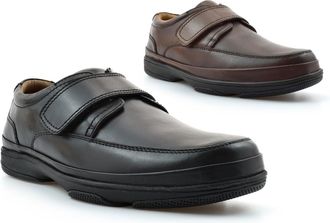 Generic Mens Real Leather Shoes Mens Rubber Sole Shoes Size 6 Boys Shoe Size 10 Wide Shoe Wide Leather Upper Lightweight Touch Fastening Rubber Sole Comfort S