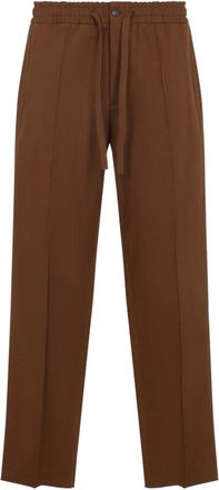 Valentino Straight Trousers, male, Brown, Size: XL Straight Trousers