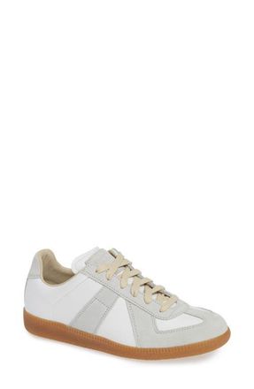 Maison Margiela Replica Low Top Sneaker in White at Nordstrom, Size 10.5Us