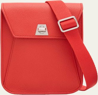 Akris Anouk Mini Leather Messenger Bag