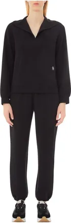 Liu Jo Training Sets, female, Black, Size: L Jersey Jumpsuit