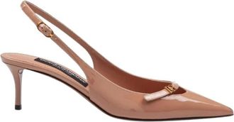 Dolce & Gabbana Lacquered Leren Pumps - Dames - Pumps - Beige - 40 EU - Leer - Schoenen