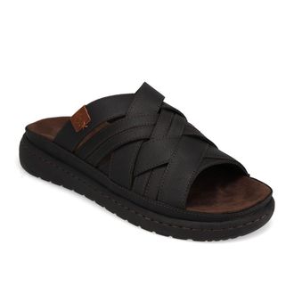 Dockers Mens Seville Tumbled Full Grain Open Toe Sandal Slide