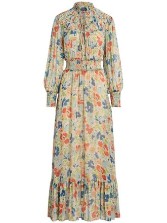 Polo Ralph Lauren Jurk met bloemenprint - Beige
