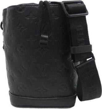 Louis Vuitton Pre-owned Monogram Shadow Noe Sling Calf Shoulder Bag - Pre-owned - Mujer - Negro - ONE SIZE