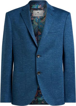 Etro Blazer monopetto - Blu