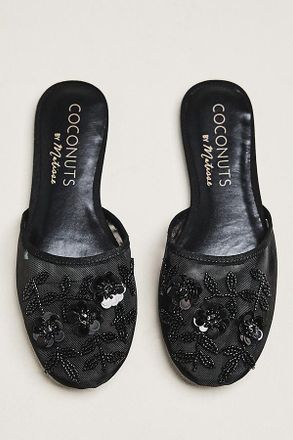 Matisse Footwear Maven Beaded Mesh Mule Flats