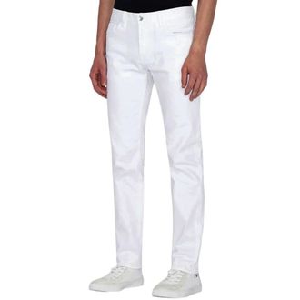A|X Armani Exchange Slim-fit Trousers, male, White, Size: W28 Slim-fit Trousers