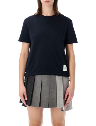 Thom Browne Cotton Piqu&eacute; Short Sleeve Tee