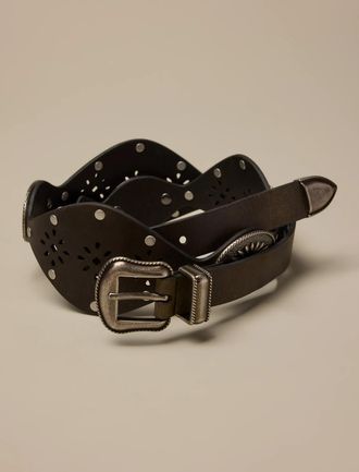 Lucky Brand Western Concho & Studded Belt
