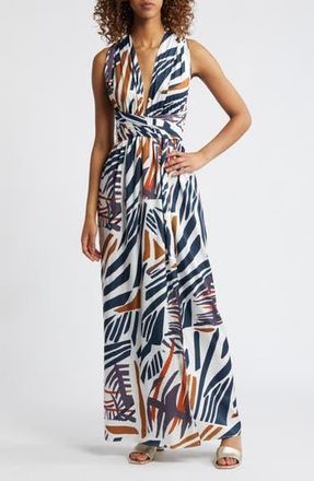 Diarrablu Mailys Zena Print Convertible Dress in White at Nordstrom Rack, Size Large