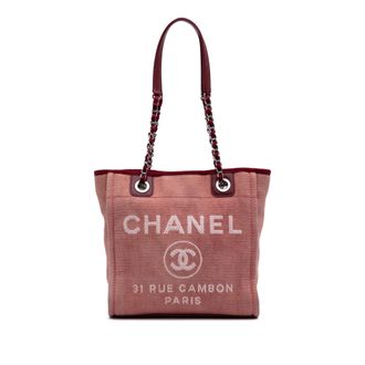 Chanel Deauville Tote Canvas