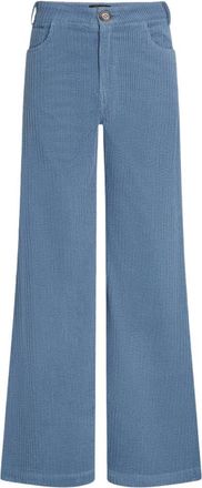 King Louie Peppa Pants Birch Cord - Dames - Broeken - Blauw - Maat: XL Katoen