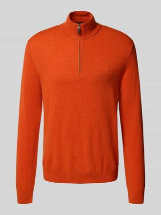 Polo Ralph Lauren Strickpullover mit gerippten Abschlüssen in Orange, Größe XXL