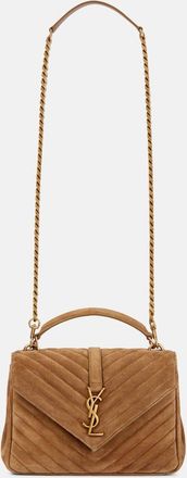 Saint Laurent College Medium suede crossbody bag