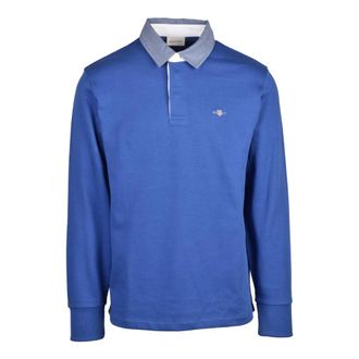GANT Polo - Heren - Tops - Blauw - Maat: L Katoen