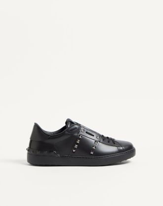 Valentino Garavani Sneaker Rockstud Untitled In Vitello Uomo NERO 39.5
