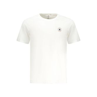 Converse Witte Katoenen T-Shirt voor Mannen