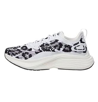 Athletic Propulsion Labs Womens Streamline Running Shoes In White/black/leopard