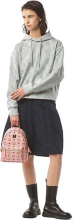MCM Mini Stark Side Studs Backpack in Visetos in Soft Pink at Nordstrom